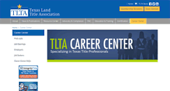 Desktop Screenshot of careercenter.tlta.com