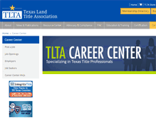 Tablet Screenshot of careercenter.tlta.com